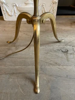 Outlet Pamono French Brass Faux Bamboo Floor Lamp, 1960s
