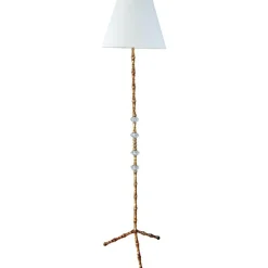 Clearance Pamono French Brass Floor Lamp from Maison Baguès, 1950s