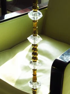 Clearance Pamono French Brass Floor Lamp from Maison Baguès, 1950s