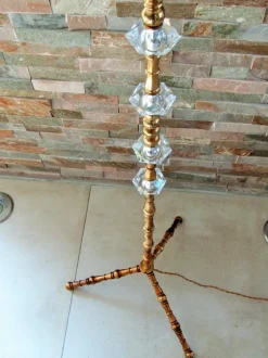 Clearance Pamono French Brass Floor Lamp from Maison Baguès, 1950s