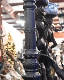 Best Pamono French Cast Iron Street Lamp with Lion