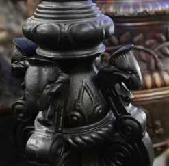 Best Pamono French Cast Iron Street Lamp with Lion