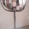 Best Pamono French Chrome Moon Floor Lamp by Henri Mathieu, 1970s