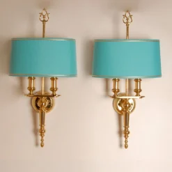 Best Pamono French Empire Style Bouillotte Wall Sconces from Versace, 1980s, Set of 2