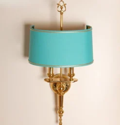 Best Pamono French Empire Style Bouillotte Wall Sconces from Versace, 1980s, Set of 2