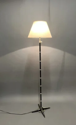 New Pamono French Floor Lamp by Jacques Adnet, 1950s