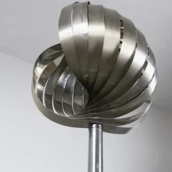 Online Pamono French Floor Lamp in Metal by Henri Mathieu, 1970s