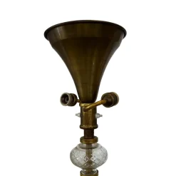 Discount Pamono French Floor Lamp with Glass Column, 1960s