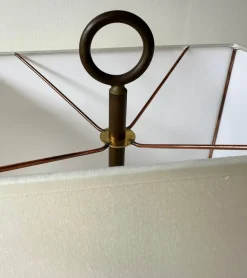 Clearance Pamono French Fractal Resin Table Lamps with Leaves, 1970s, Set of 2