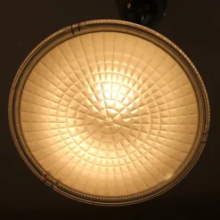 Clearance Pamono French Industrial Pendant Lamp from Holophane, 1940s