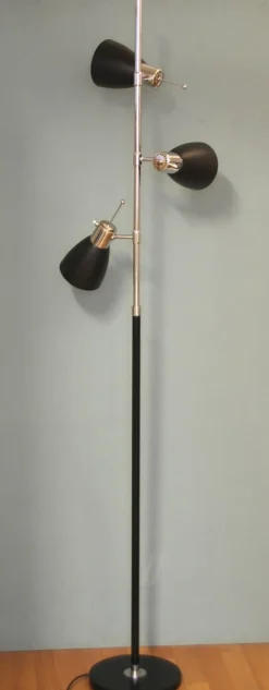 Hot Pamono French 3-Light Floor Lamp by Étienne Fermigier for Monix, 1960s