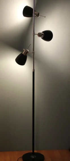 Hot Pamono French 3-Light Floor Lamp by Étienne Fermigier for Monix, 1960s