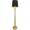 Outlet Pamono French Louis XVI Style Floor Lamp in Fluted and Gilded Wood, 1990s