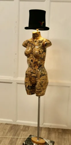 Discount Pamono French Mannequin Decoupage Floor Lamp, 1960s
