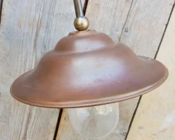 Pamono French Outdoor Copper Barn Light Lamp