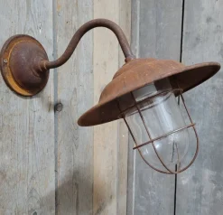 Online Pamono French Rusty Outdoor Barn Lamp Light