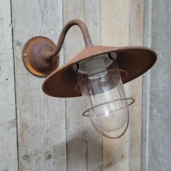 Online Pamono French Rusty Outdoor Barn Lamp Light