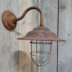 Online Pamono French Rusty Outdoor Barn Lamp Light