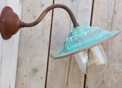 Best Pamono French Rusty Outdoor Copper Barn Lamp Light