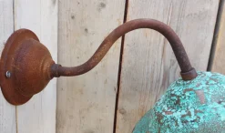 Best Pamono French Rusty Outdoor Copper Barn Lamp Light