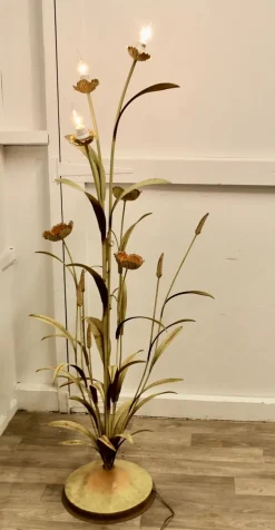 Discount Pamono French Toleware Orangery Floor Lamp, 1930s