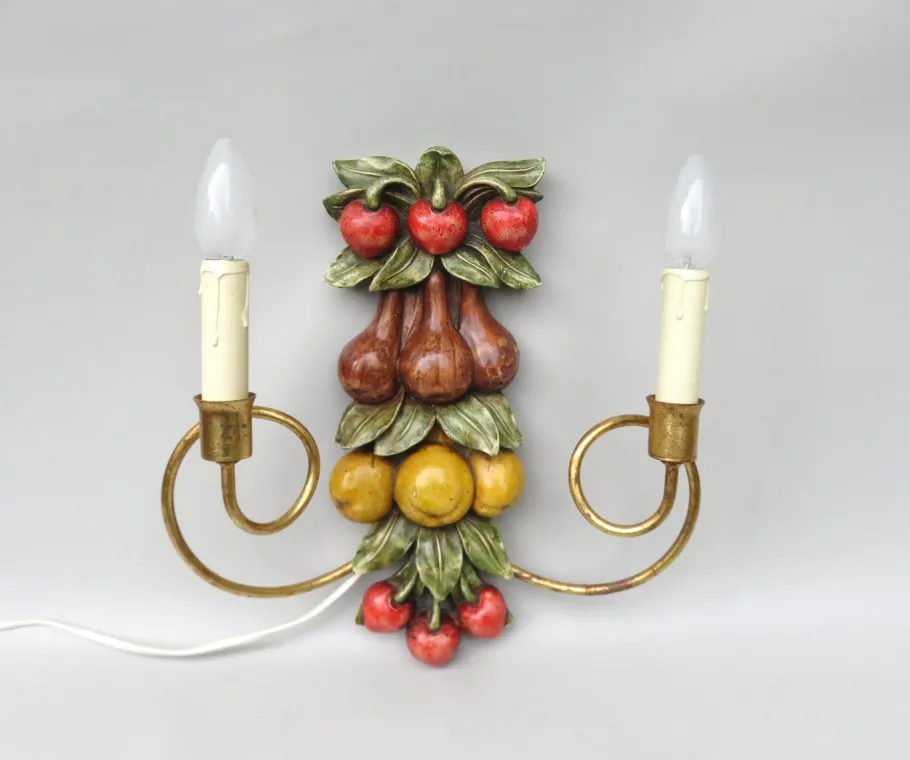 Best Pamono Fruit Wall Light, Palladio, Italy, 1960s