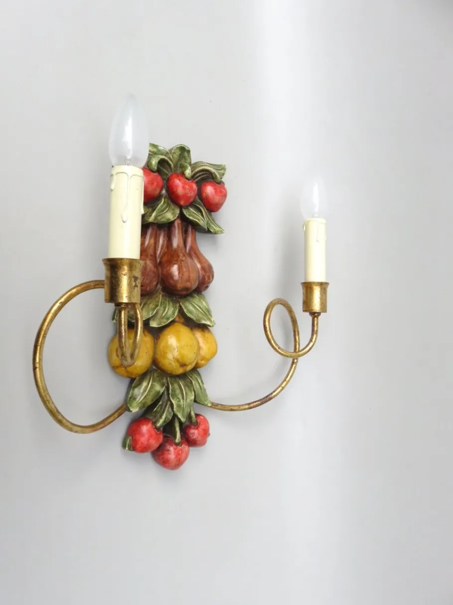Best Pamono Fruit Wall Light, Palladio, Italy, 1960s