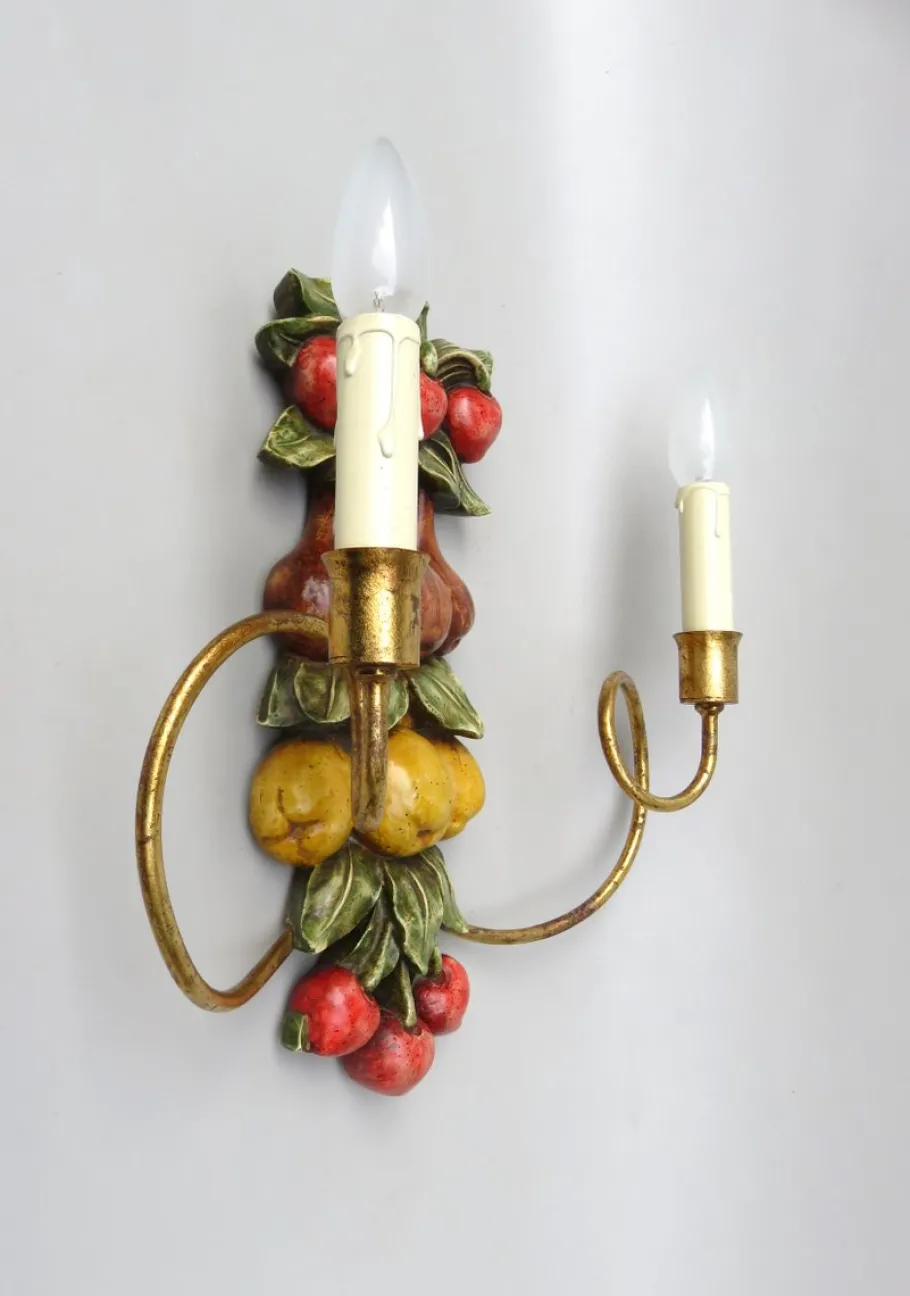 Best Pamono Fruit Wall Light, Palladio, Italy, 1960s