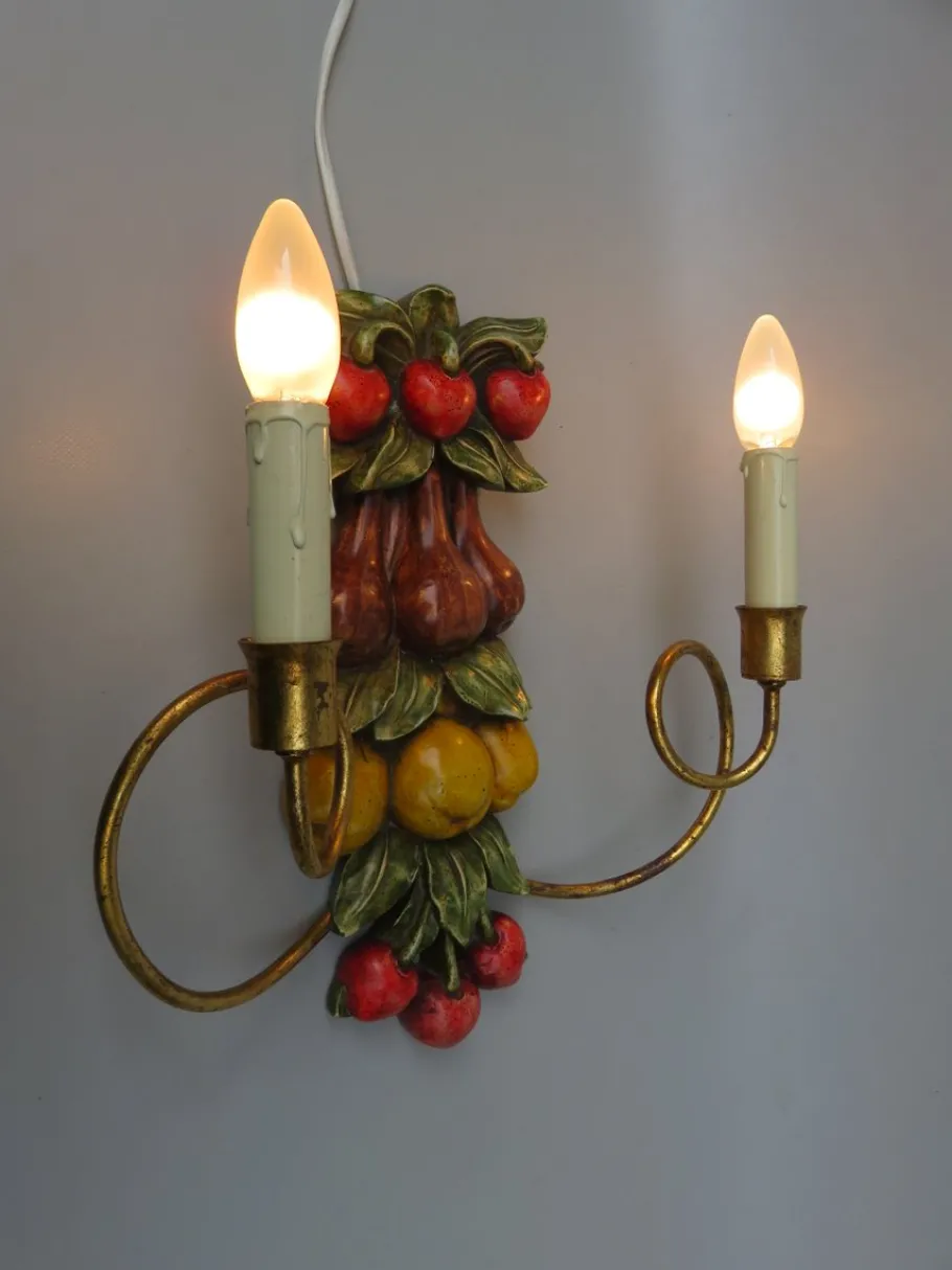 Best Pamono Fruit Wall Light, Palladio, Italy, 1960s