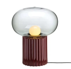 Hot Pamono Fungi Floor Lamp in Wine Red by Hanne Willmann for Favius