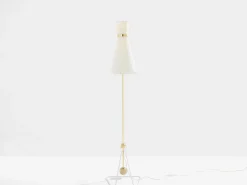 New Pamono G2 Balance Brass Metal Floor Lamp attributed to Pierre Guariche, 1951