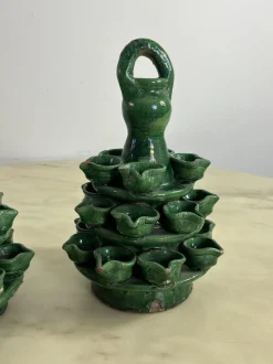 Outlet Pamono Garden Lighting in Caltagirone Ceramic, 1940s, Set of 2