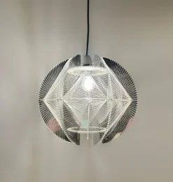 Clearance Pamono Geometric Pendant Lamps by Paul Secon for Sompex, 1970s, Set of 2