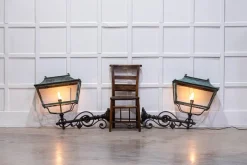 Outlet Pamono Georgian Verdigris Lanterns, 1800, Set of 2