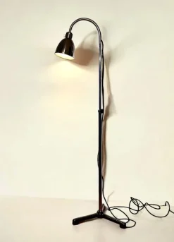 Clearance Pamono German Bauhaus Modern Floor Lamp by Christian Dell for Bünte & Remmler (BuR), 1930s, Flexible Reading Lamp