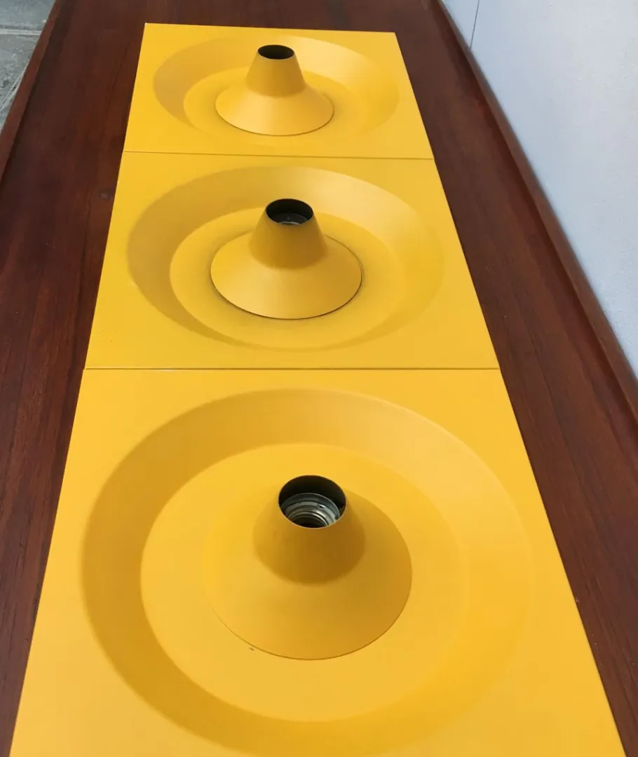 Best Pamono German Metal Wall or Ceiling Lamp by Klaus Hempel for Kaiser Leuchten, 1970s