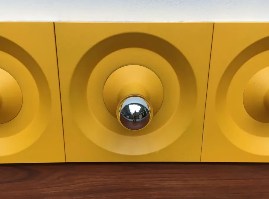 Best Pamono German Metal Wall or Ceiling Lamp by Klaus Hempel for Kaiser Leuchten, 1970s