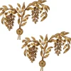 Best Pamono Gilt Metal Palm Tree Wall Light by Hans Kögl, 1970s, Set of 2
