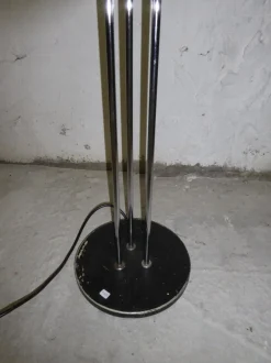 Online Pamono Glass & Chrome Globe Floor Lamp