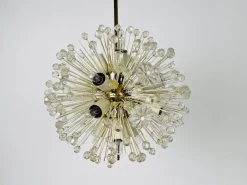 Best Pamono Glass and Brass Sputnik Chandelier attributed to Emil Stejnar for Rupert Nikoll, 1960s