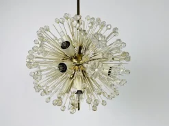 Best Pamono Glass and Brass Sputnik Chandelier attributed to Emil Stejnar for Rupert Nikoll, 1960s