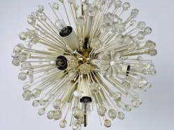 Best Pamono Glass and Brass Sputnik Chandelier attributed to Emil Stejnar for Rupert Nikoll, 1960s