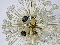 Best Pamono Glass and Brass Sputnik Chandelier attributed to Emil Stejnar for Rupert Nikoll, 1960s