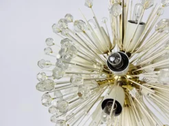 Best Pamono Glass and Brass Sputnik Chandelier attributed to Emil Stejnar for Rupert Nikoll, 1960s