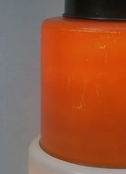 Best Pamono Glass and Copper Pendant Light from Philips, 1930s