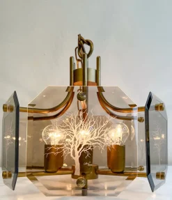 Clearance Pamono Glass Chandelier Baum-Tree of Life by Luigi Colani for Sische, 1970s