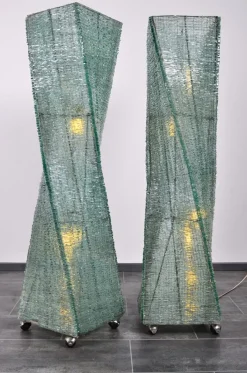 Pamono Glass Floor Lamp