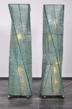 Pamono Glass Floor Lamp