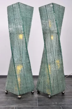 Pamono Glass Floor Lamp