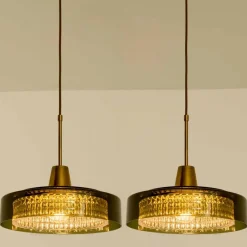 Best Pamono Glass Pendants by Carl Fagerlund for Orrefors, 1960s, Set of 2